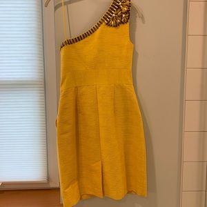 Trina Turk Size 2 One Shoulder Dress with pockets